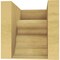 Ekena Millwork 8"W x 8"D x 8"H Wide Highland Rough Cedar Woodgrain TimberThane Corbel, Primed Tan CORUR08X08X08HLDRCPR - alternate 6